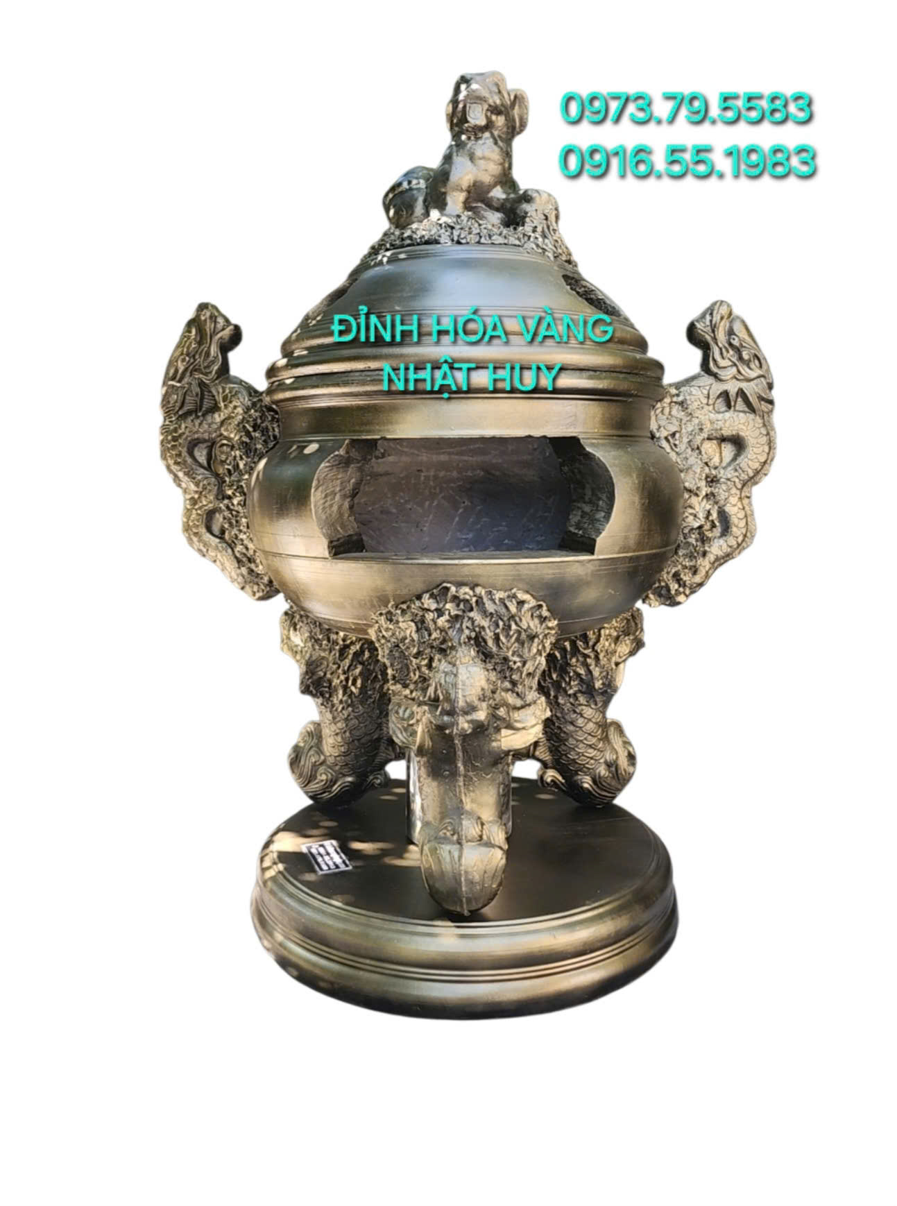 Đỉnh Hóa Vàng Nhị Long 87cm