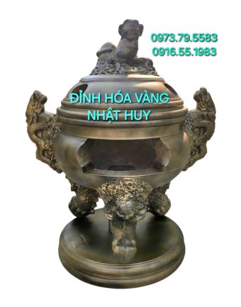 Đỉnh Hóa Vàng Nhị Long 92cm