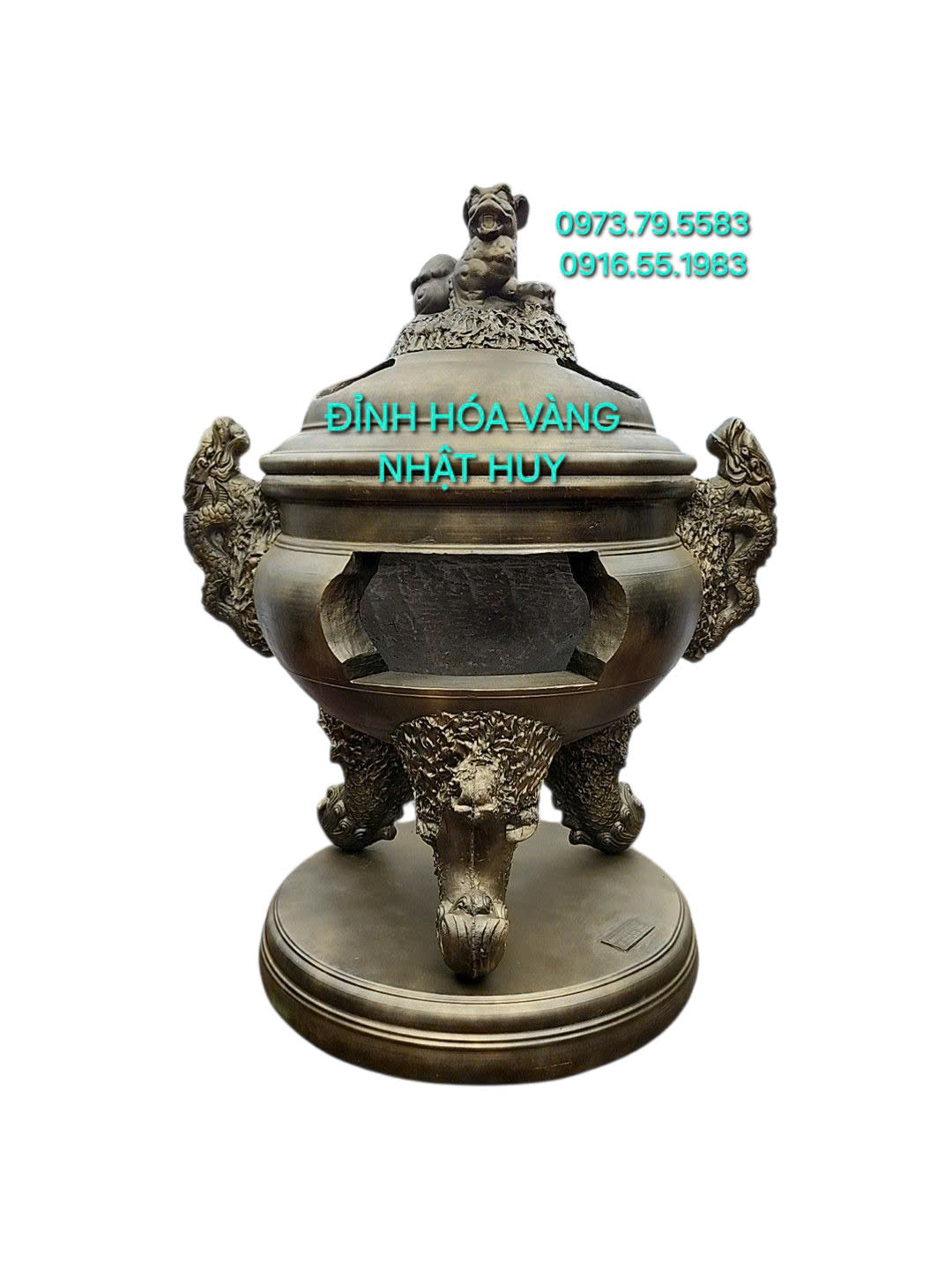 Đỉnh Hóa Vàng Nhị Long 107cm